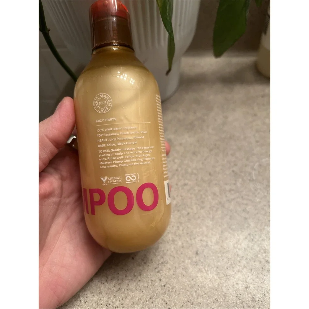 JOSIE MARAN ~ ARGAN MOISTURE PLUMP SHAMPOO‎ ~ JUICY FRUITS ~ 8 OZ